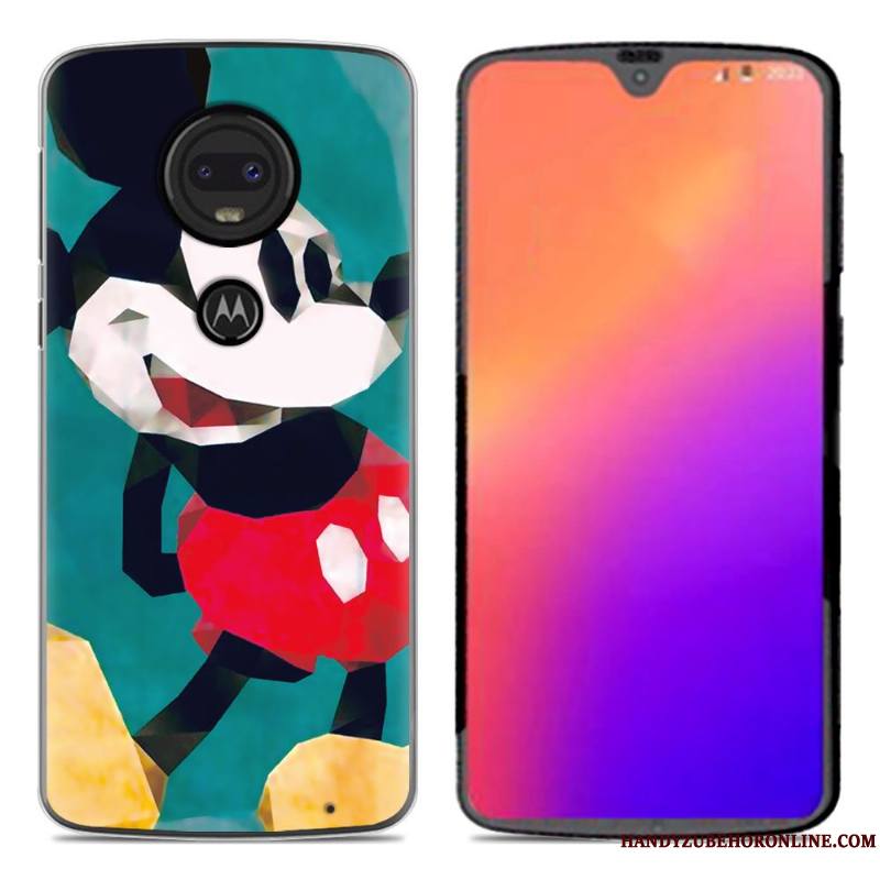 Moto G7 Coque En Silicone De Téléphone Nouveau Dessin Animé Personnalité Créatif Fluide Doux