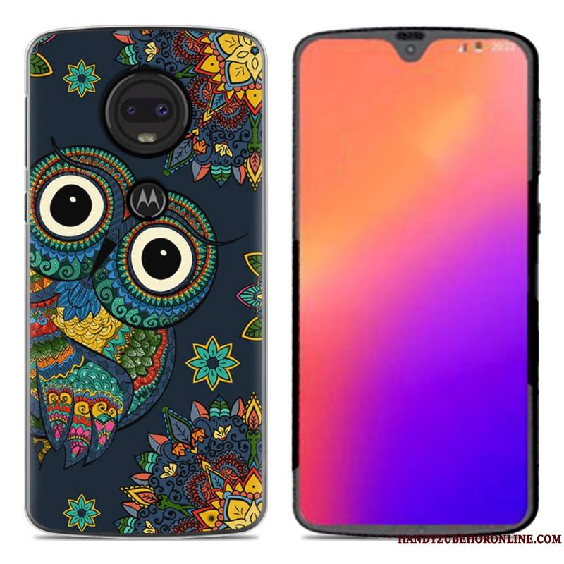 Moto G7 Coque En Silicone De Téléphone Nouveau Dessin Animé Personnalité Créatif Fluide Doux