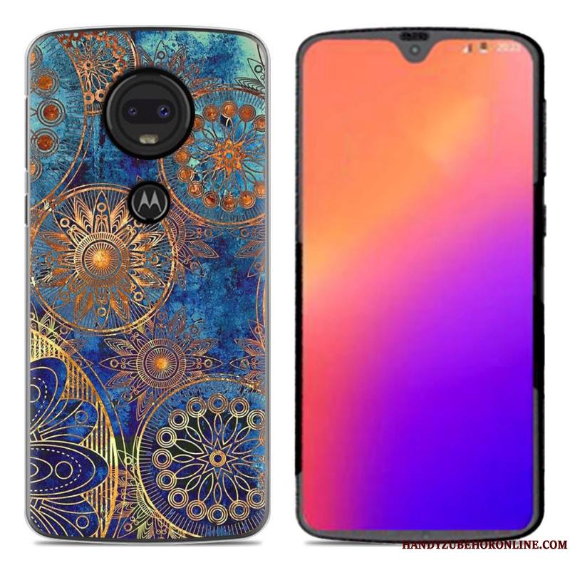 Moto G7 Coque En Silicone De Téléphone Nouveau Dessin Animé Personnalité Créatif Fluide Doux