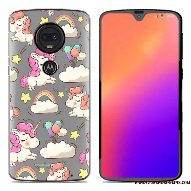 Moto G7 Coque En Silicone De Téléphone Nouveau Dessin Animé Personnalité Créatif Fluide Doux