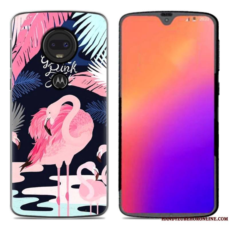 Moto G7 Coque En Silicone De Téléphone Nouveau Dessin Animé Personnalité Créatif Fluide Doux