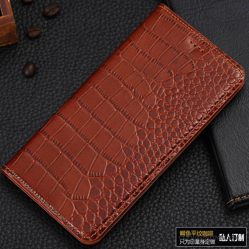 Redmi 5a Coque Cuir Véritable Modèle Fleurie Rouge Étui Protection Petit Haute