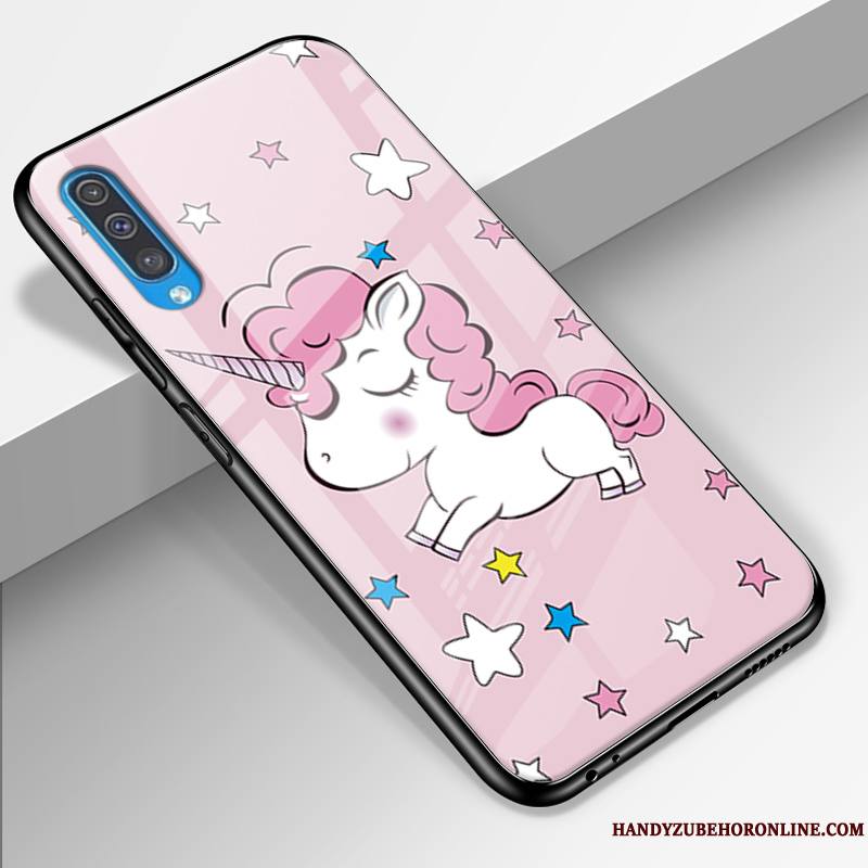 Samsung Galaxy A50 Dessin Animé Tout Compris Charmant Verre Étoile Étui Coque De Téléphone