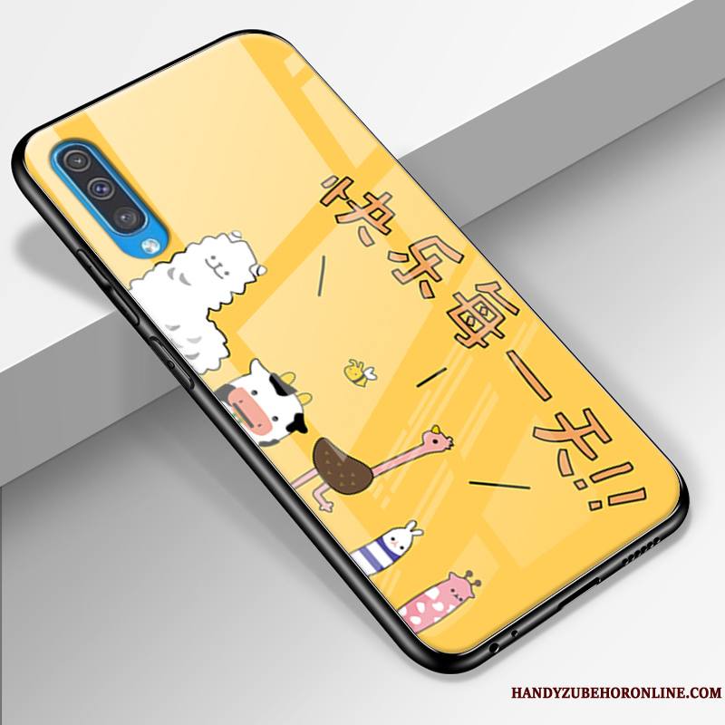 Samsung Galaxy A50 Dessin Animé Tout Compris Charmant Verre Étoile Étui Coque De Téléphone