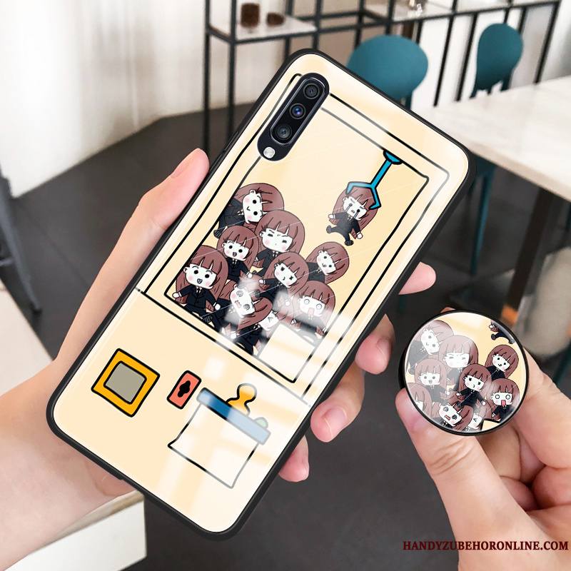 Samsung Galaxy A50 Difficile Protection Charmant Jaune Personnalité Dessin Animé Coque De Téléphone