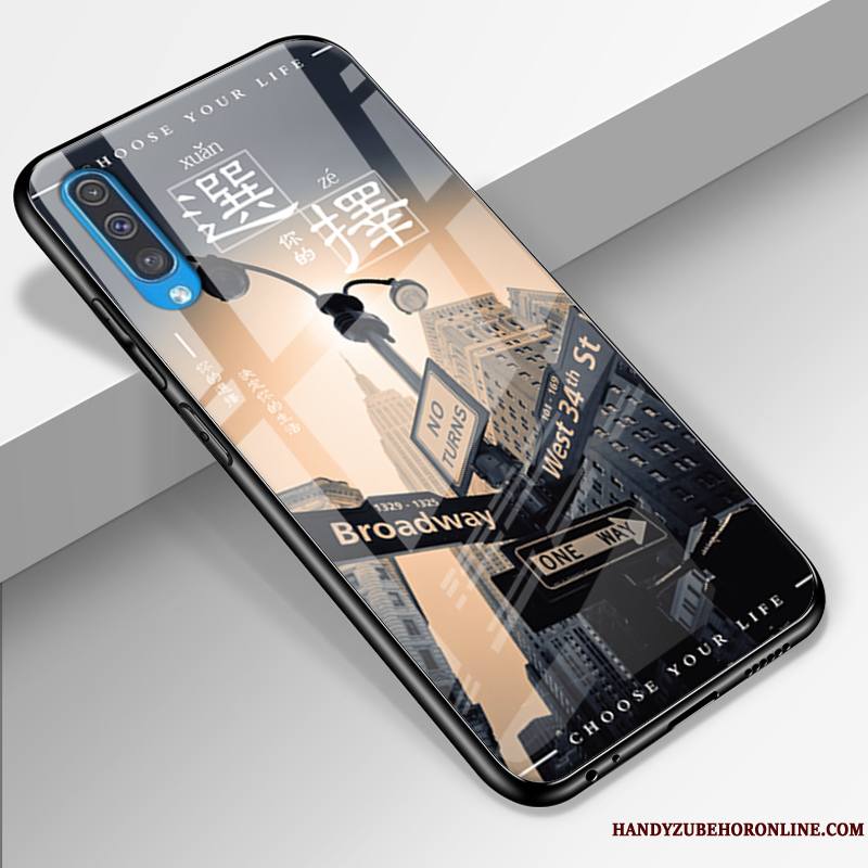 Samsung Galaxy A50 Tout Compris Protection Coque De Téléphone Étoile Bleu Silicone Étui