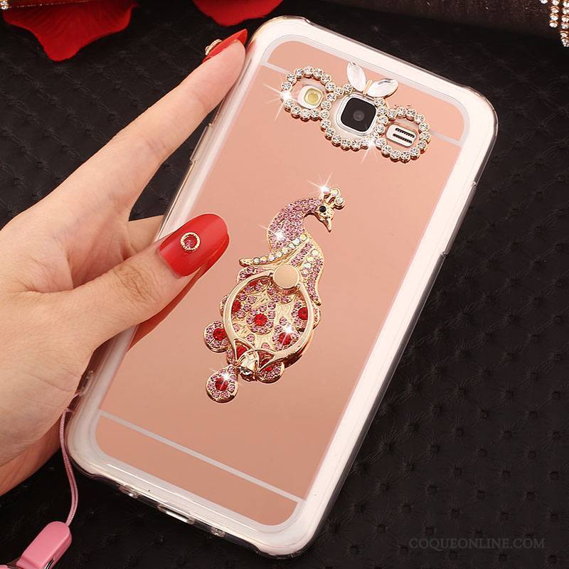 Samsung Galaxy J5 2016 Étoile Étui Fluide Doux Or Rose Coque De Téléphone Anneau Protection