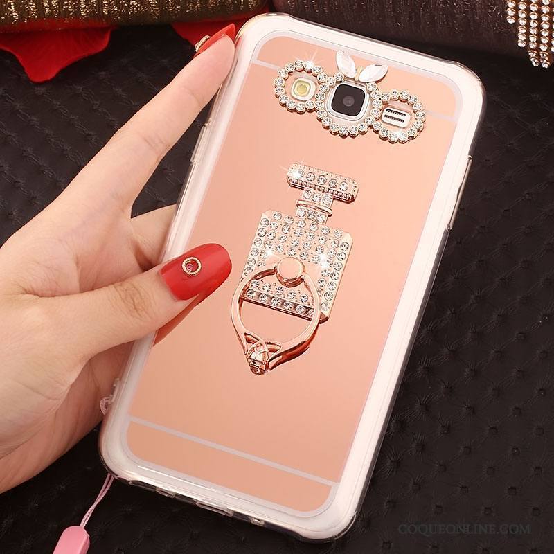 Samsung Galaxy J5 2016 Étoile Étui Fluide Doux Or Rose Coque De Téléphone Anneau Protection