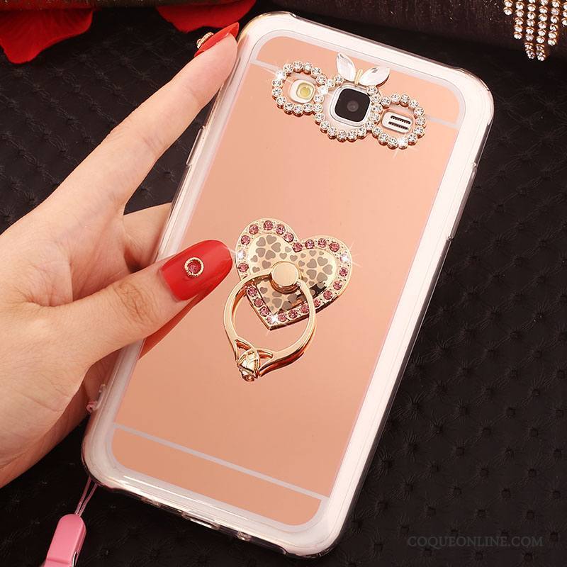 Samsung Galaxy J5 2016 Étoile Étui Fluide Doux Or Rose Coque De Téléphone Anneau Protection