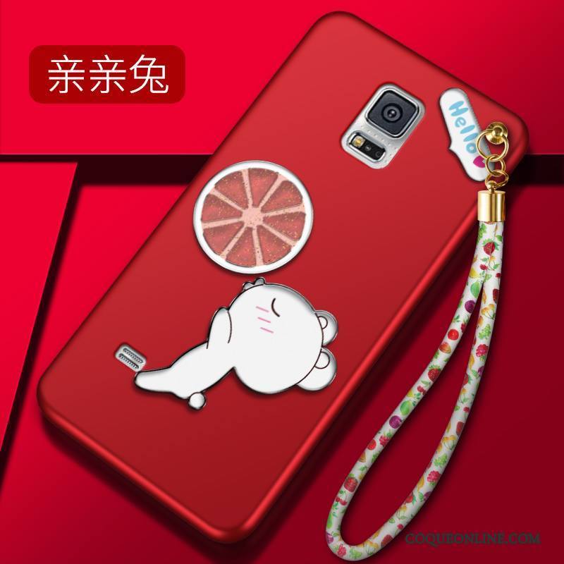 Samsung Galaxy Note 4 Coque Incassable Étui Protection Silicone Fluide Doux Tout Compris Rouge