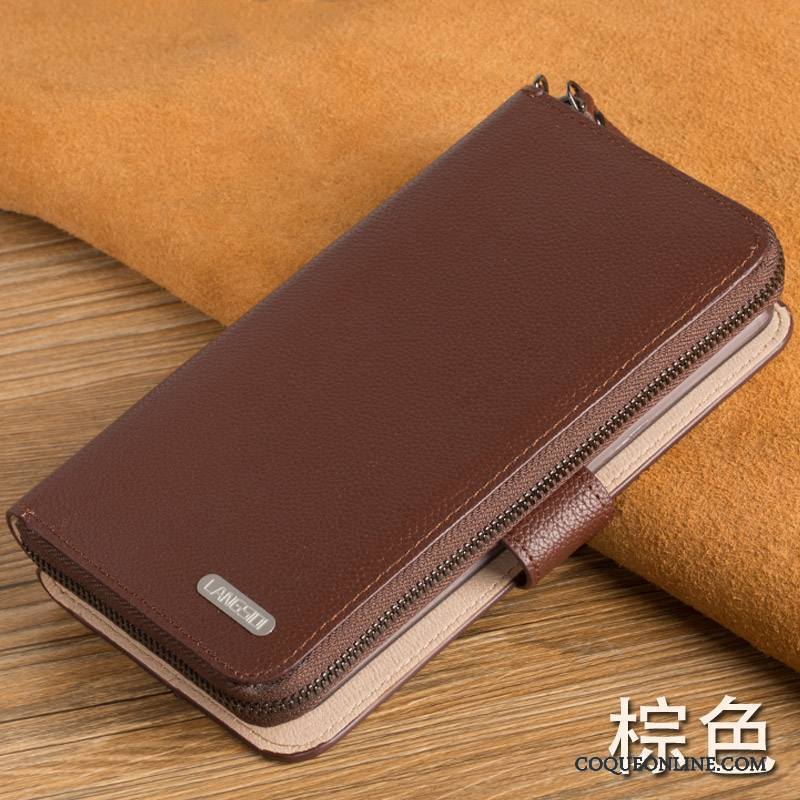 Samsung Galaxy Note 4 Marron Coque De Téléphone Portefeuille Étoile Incassable Protection Étui