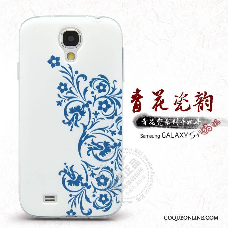 Samsung Galaxy S4 Bleu Nouveau Protection Étoile Fleur Coque De Téléphone Étui