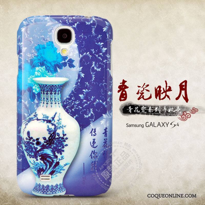 Samsung Galaxy S4 Bleu Nouveau Protection Étoile Fleur Coque De Téléphone Étui