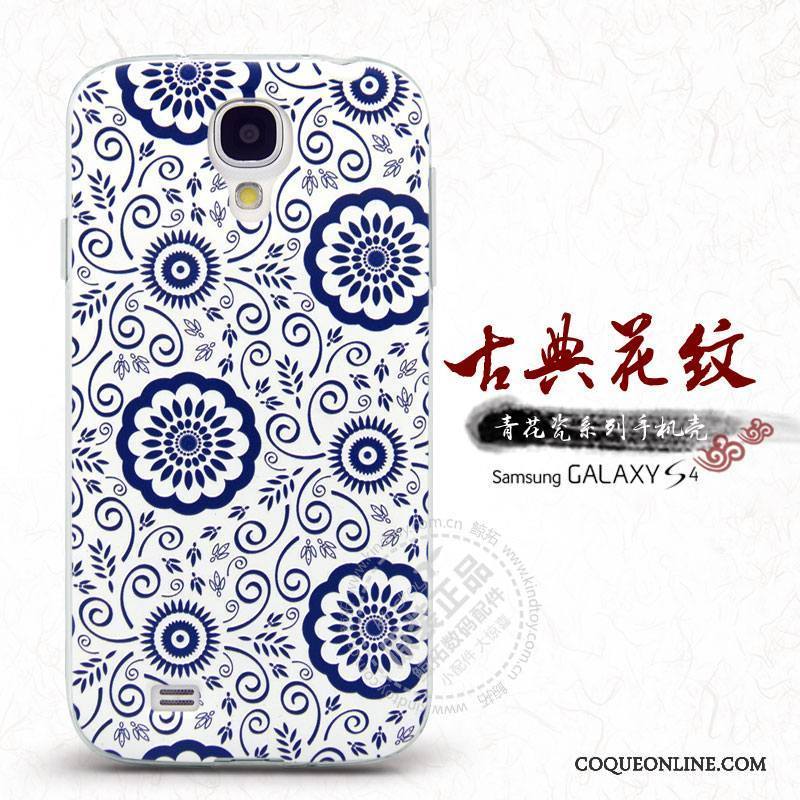 Samsung Galaxy S4 Bleu Nouveau Protection Étoile Fleur Coque De Téléphone Étui