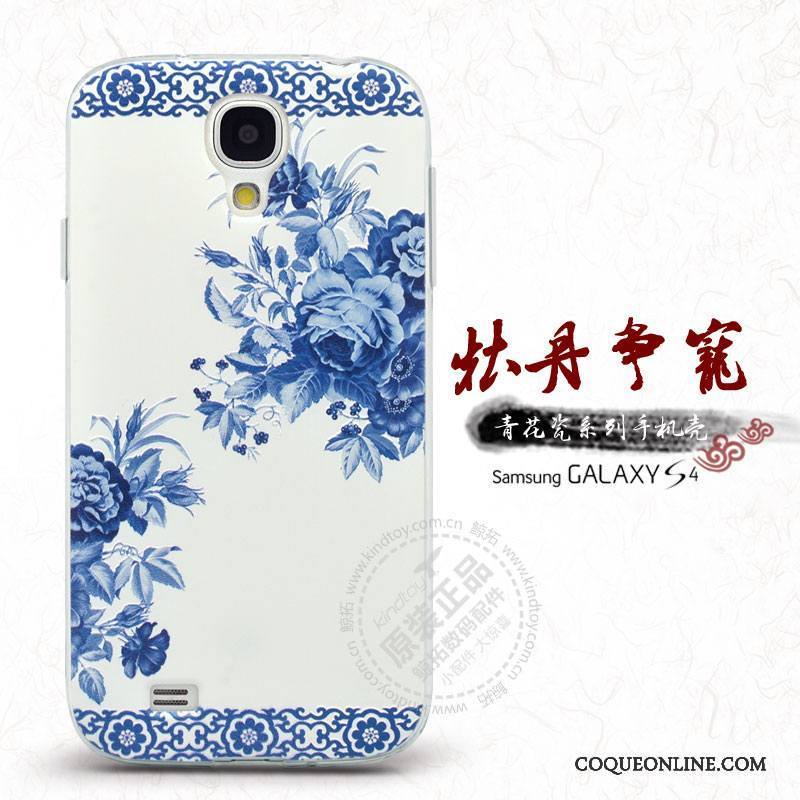 Samsung Galaxy S4 Bleu Nouveau Protection Étoile Fleur Coque De Téléphone Étui