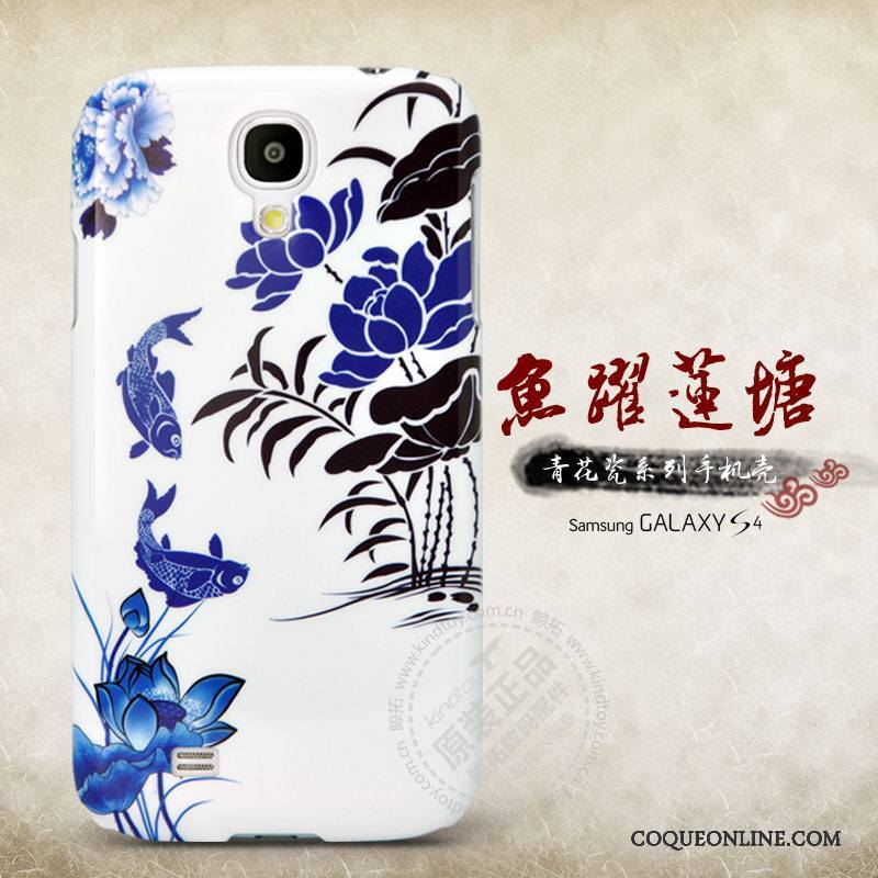 Samsung Galaxy S4 Bleu Nouveau Protection Étoile Fleur Coque De Téléphone Étui