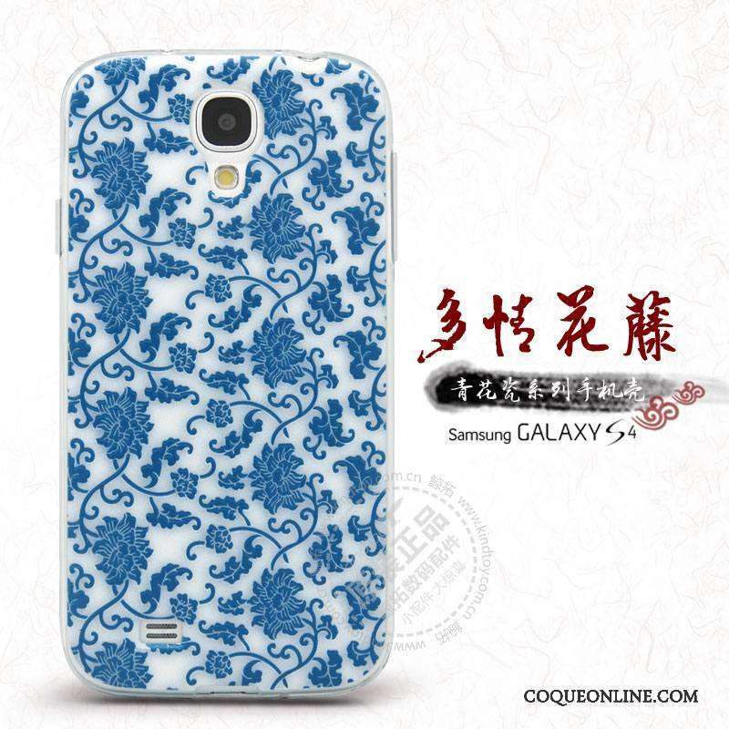 Samsung Galaxy S4 Bleu Nouveau Protection Étoile Fleur Coque De Téléphone Étui