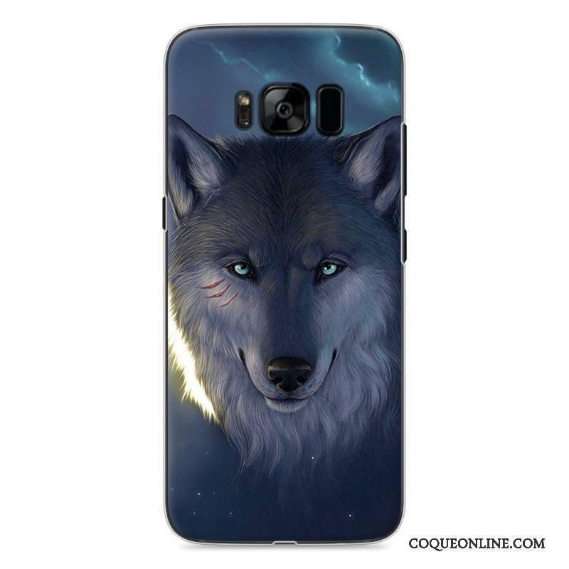 Samsung Galaxy S8 Coque De Téléphone Protection Bleu Étoile Difficile Peinture Dessin Animé