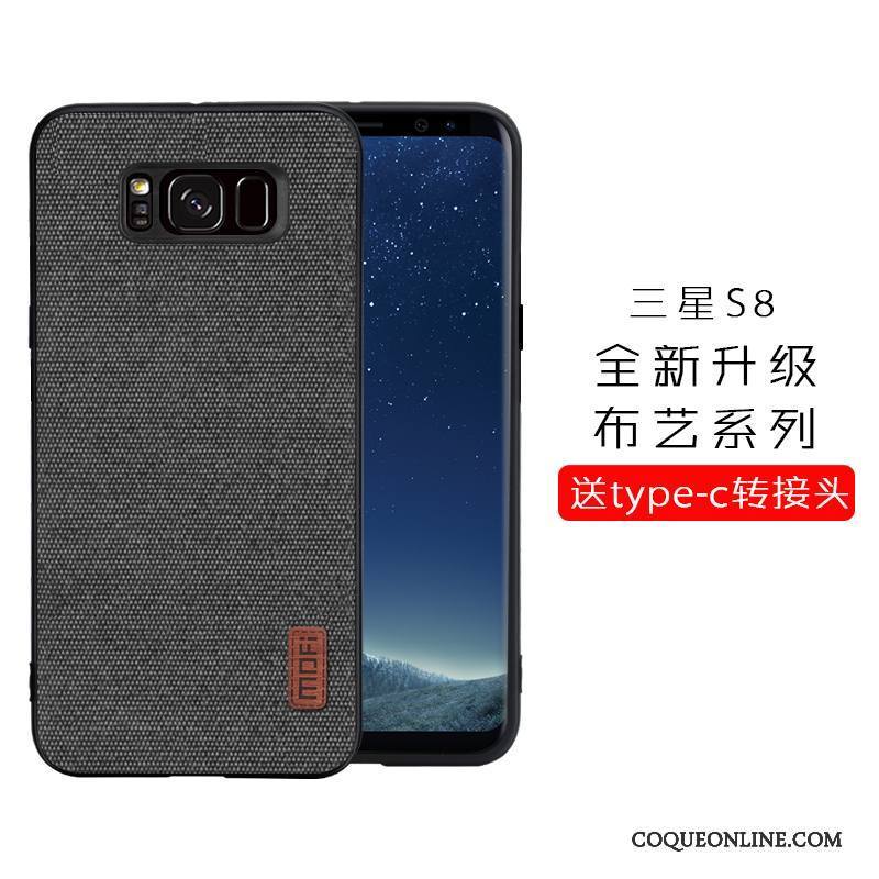 Samsung Galaxy S8 Coque Étui Tout Compris Personnalité Étoile Difficile Gris Silicone