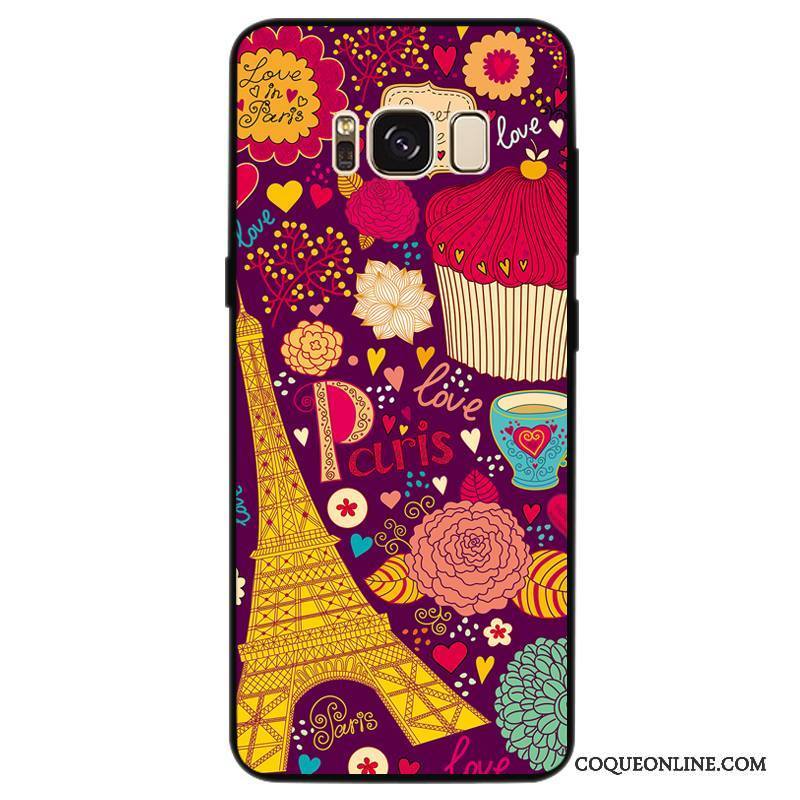 Samsung Galaxy S8 Peinture Coque De Téléphone Tendance Étui Fluide Doux Incassable Gaufrage