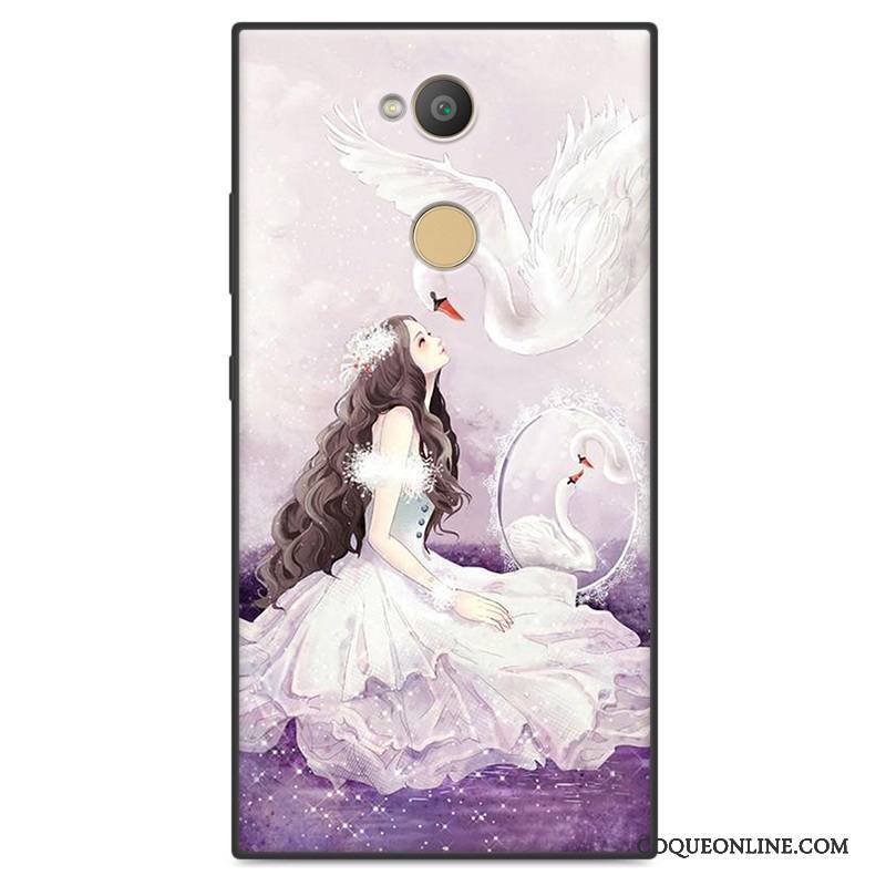 Sony Xperia Xa2 Ultra Protection Fleurs Fluide Doux Dessin Animé Étui Charmant Coque De Téléphone