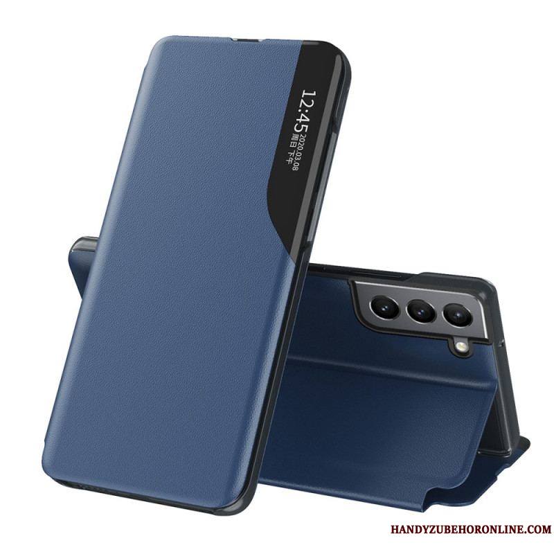 View Cover Samsung Galaxy S22 Plus 5G Simili Cuir Texturé