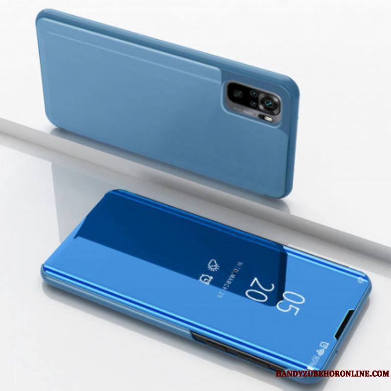 View Cover Xiaomi Redmi Note 10/10S/Poco M5s Miroir et Simili Cuir