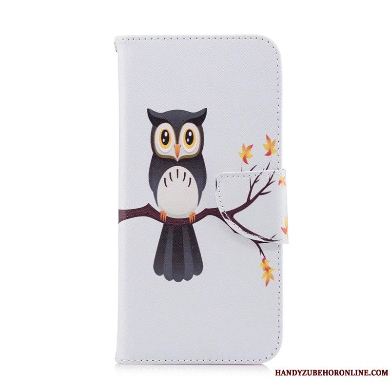 iPhone 11 Coque De Téléphone Housse Blanc Étui En Cuir Dessin Animé Peinture Nouveau