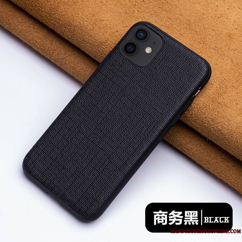 iPhone 12 Mini Coque Nouveau Personnalité Étui Étui En Cuir Marque De Tendance Protection Très Mince