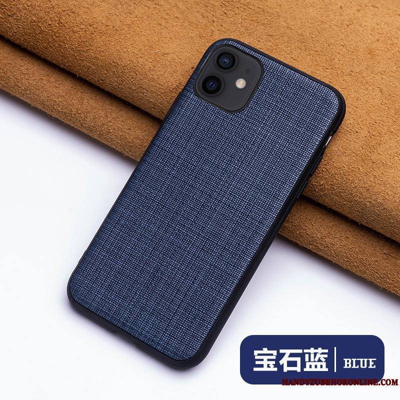 iPhone 12 Mini Coque Nouveau Personnalité Étui Étui En Cuir Marque De Tendance Protection Très Mince