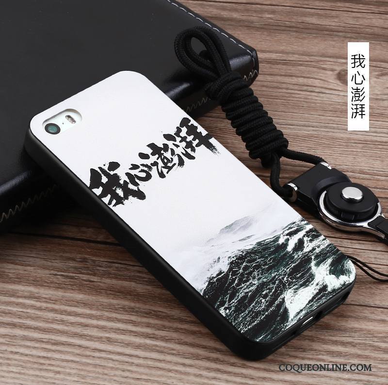 iPhone 5/5s Personnalité Art Ornements Suspendus Protection Coque De Téléphone Étui Silicone