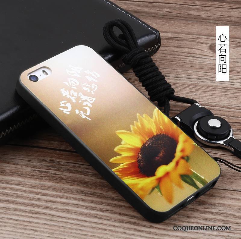 iPhone 5/5s Personnalité Art Ornements Suspendus Protection Coque De Téléphone Étui Silicone