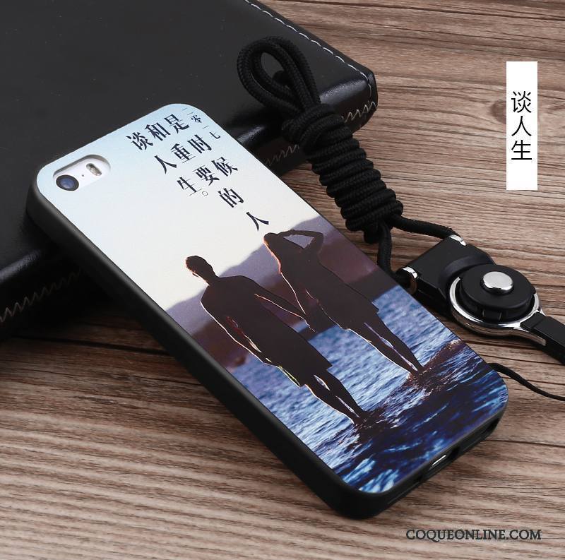 iPhone 5/5s Personnalité Art Ornements Suspendus Protection Coque De Téléphone Étui Silicone