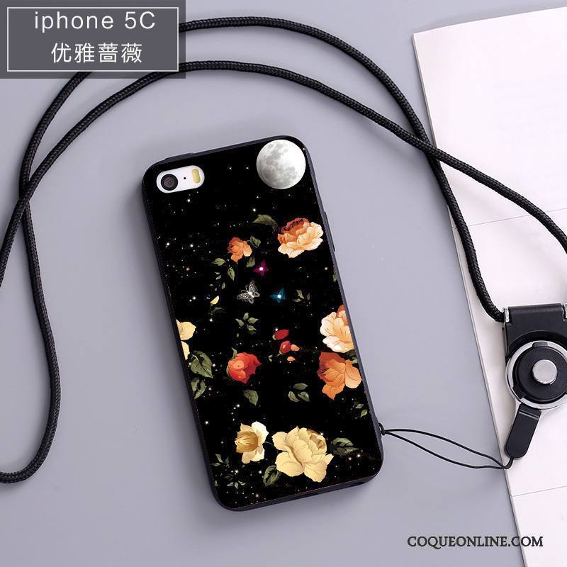 iPhone 5c Ornements Suspendus Incassable Silicone Étui Coque Téléphone Portable Fluide Doux