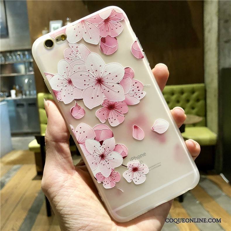 iPhone 6/6s Coque De Téléphone Silicone Protection Étui Tout Compris Rose