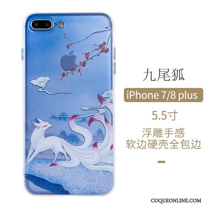 iPhone 7 Plus Art Original Jaune Étui Coque De Téléphone Protection Style Chinois