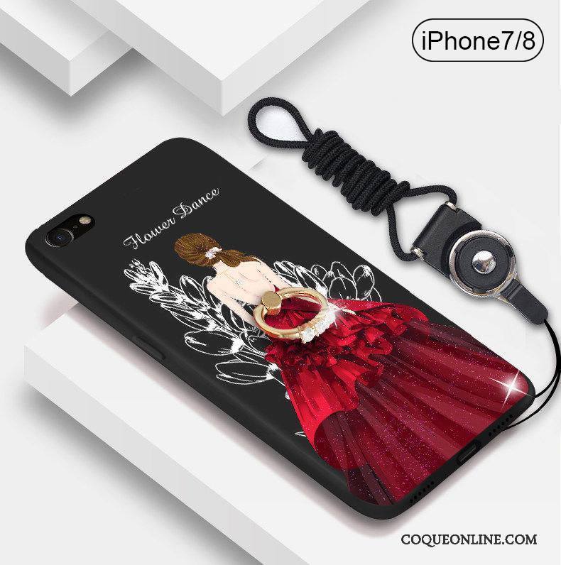 iPhone 7 Tout Compris Coque De Téléphone Nouveau Silicone Étui Marque De Tendance Rouge