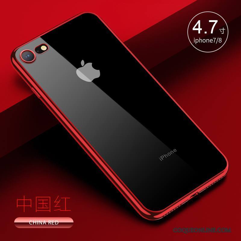 iPhone 8 Coque De Téléphone Silicone Transparent Très Mince Étui Fluide Doux Incassable