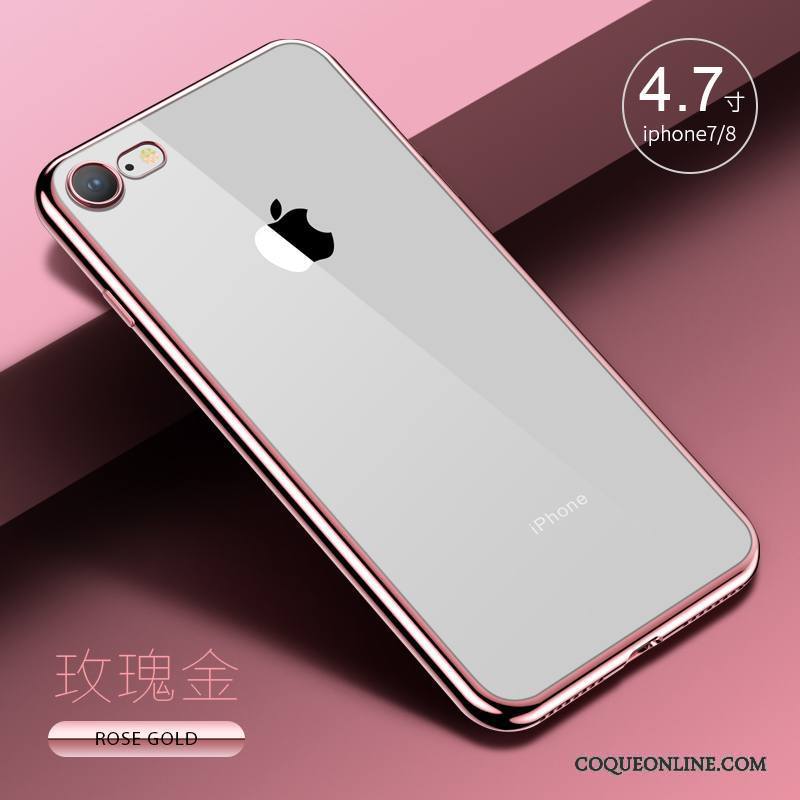 iPhone 8 Coque De Téléphone Silicone Transparent Très Mince Étui Fluide Doux Incassable