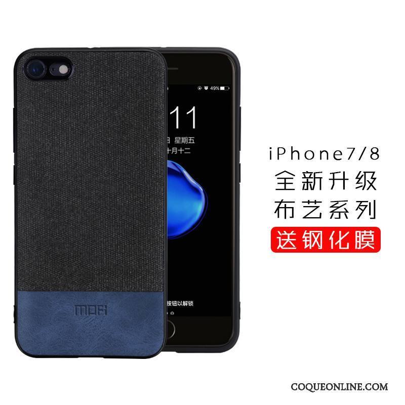 iPhone 8 Silicone Tissu Coque De Téléphone Marque De Tendance Étui Tout Compris Incassable