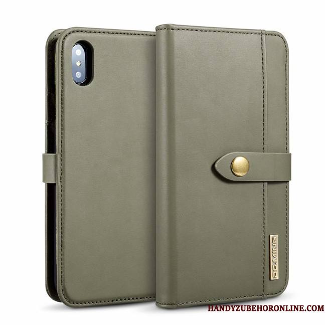 iPhone Xs Max Carte Coque De Téléphone Nouveau Portefeuille Sac Carte Étui En Cuir Housse