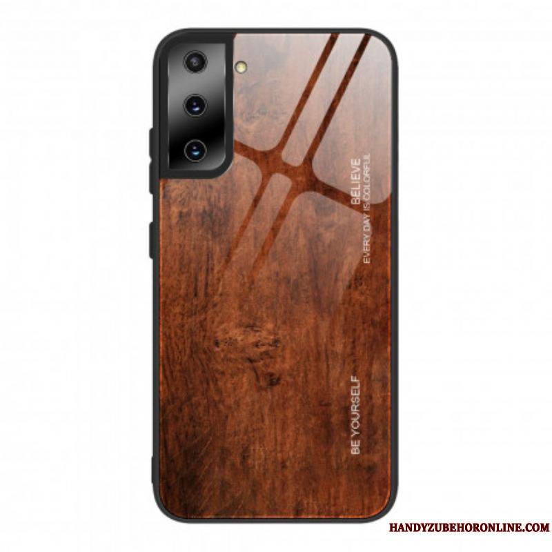 Coque Samsung Galaxy S21 Plus 5G Verre Trempé Design Bois