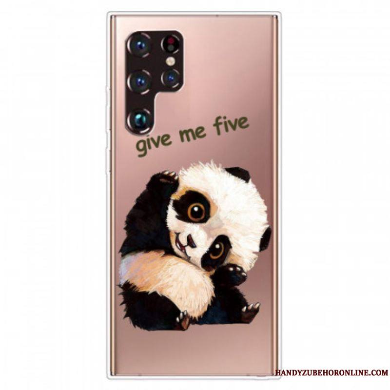 Coque Samsung Galaxy S22 Ultra 5G Panda Give Me Five