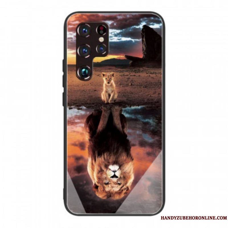 Coque Samsung Galaxy S22 Ultra 5G Verre Trempé Rêve de Lionceau