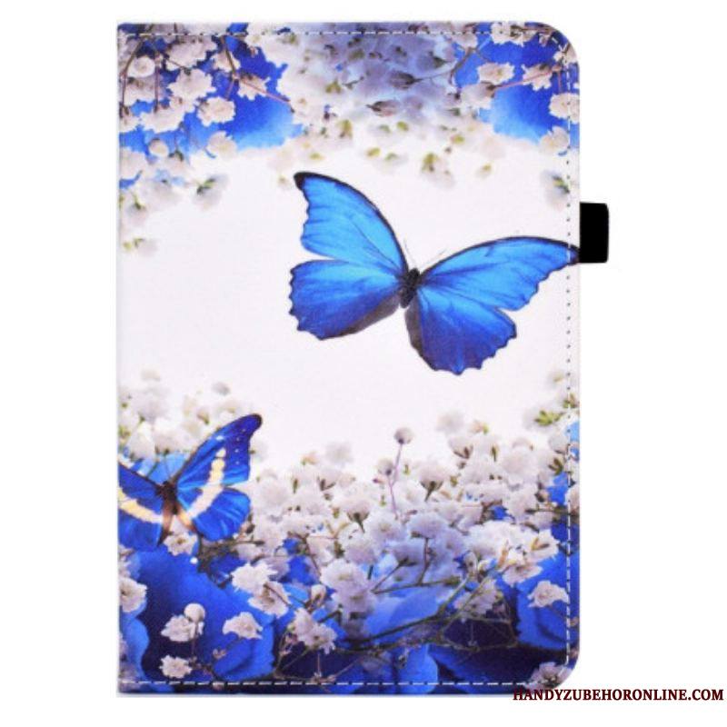 Housse iPad 10.9'' (2022) Papillons Bleus